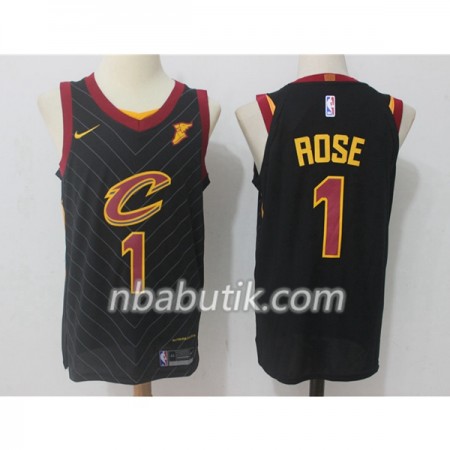 NBA Mænd Trøje Cleveland Cavaliers Derrick Rose 1 Nike 2017-18 Sort Swingman NBA Mænd Trøje Cleveland Cavaliers Derrick Rose 1 Nike 2017-18 Sort Swingman
